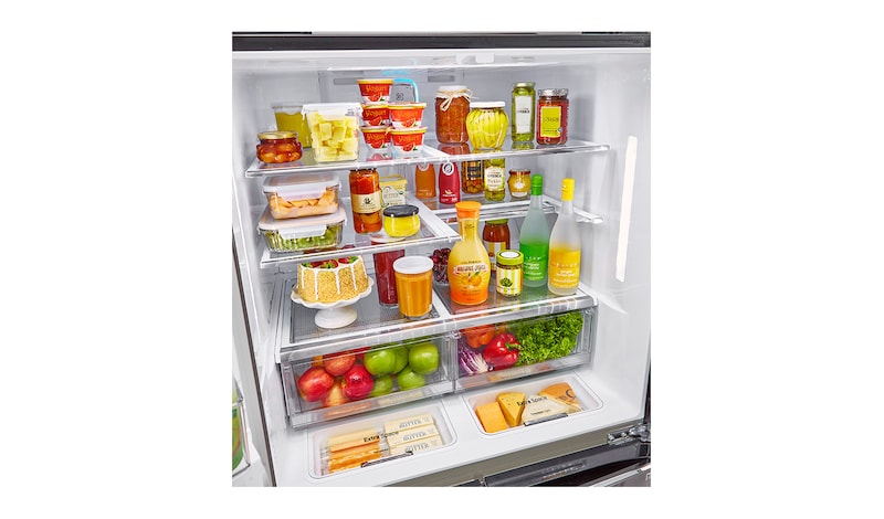 LG 712L French Door Fridge, with Door-In-Door®, in Black Stainless Steel, GF-5D712BSL
